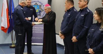 Opłatkowe spotkanie staszowskich policjantów